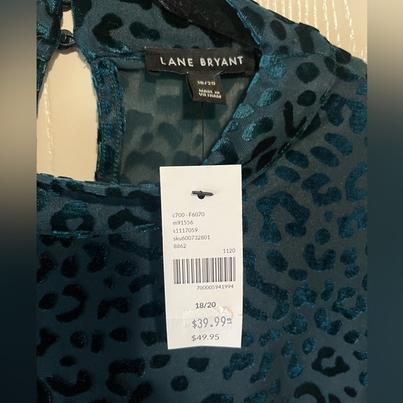 Lane Bryant Sheer leopard print top - Picture 4 of 4